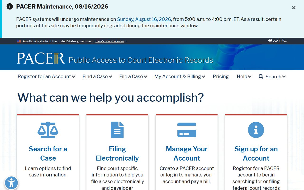 Federal PACER docket search for Northumberland County criminal cases